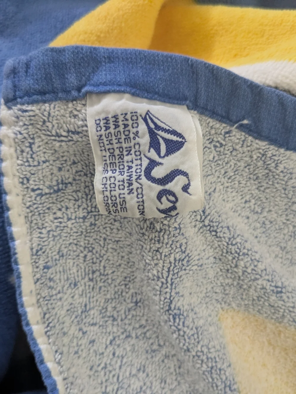 Seven Seas Vintage Beach Towel Retro.